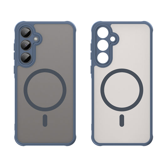 Θήκη MagSafe για Samsung Galaxy A55 5G A556, Techsuit, HaloFrost II, Μπλε Σκούρο