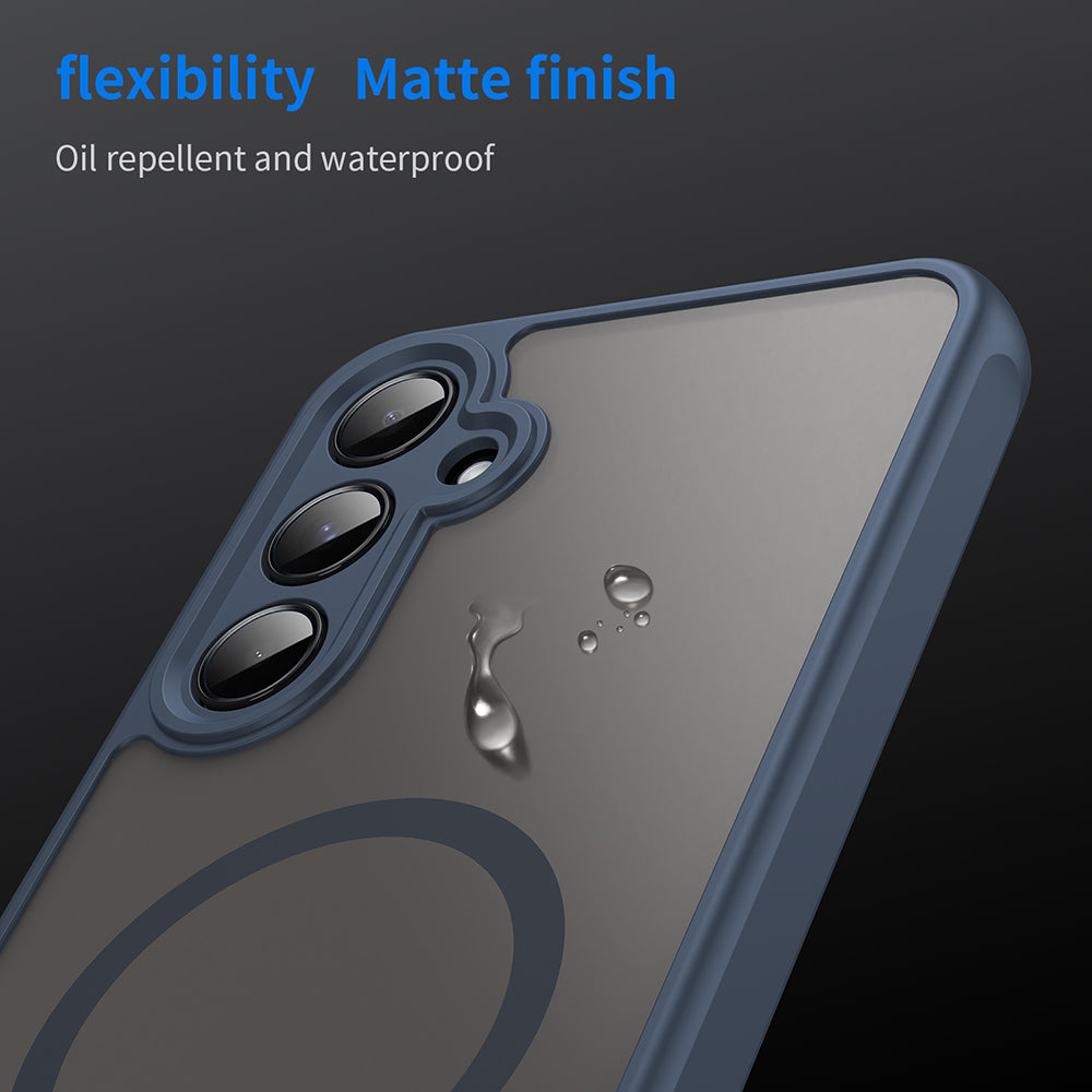 Θήκη MagSafe για Samsung Galaxy A55 5G A556, Techsuit, HaloFrost II, Μπλε Σκούρο