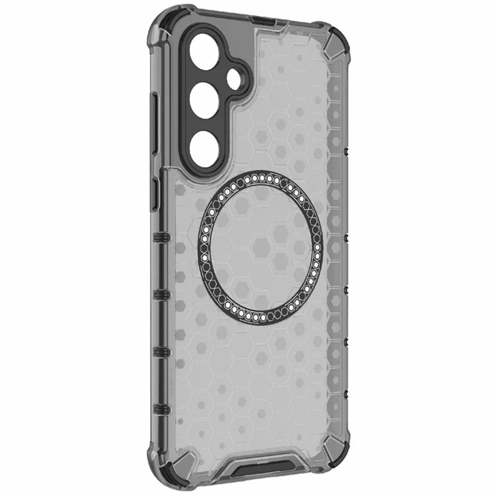 Θήκη MagSafe για Samsung Galaxy A55 5G A556, Techsuit, HoneyComb Shield, Μαύρη
