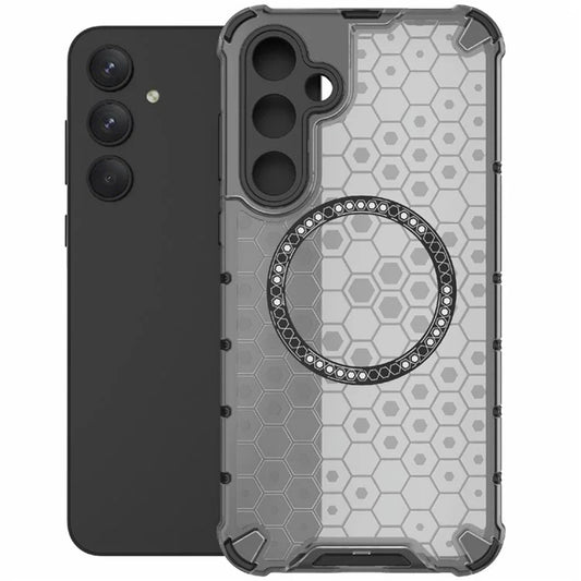 Θήκη MagSafe για Samsung Galaxy A55 5G A556, Techsuit, HoneyComb Shield, Μαύρη