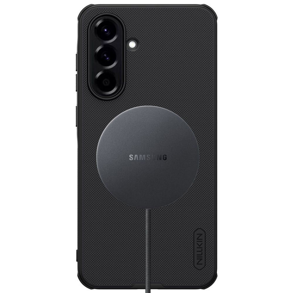 Θήκη MagSafe για Samsung Galaxy A56 A566, Nillkin, Super Shield Pro, Μαύρη Σατινέ
