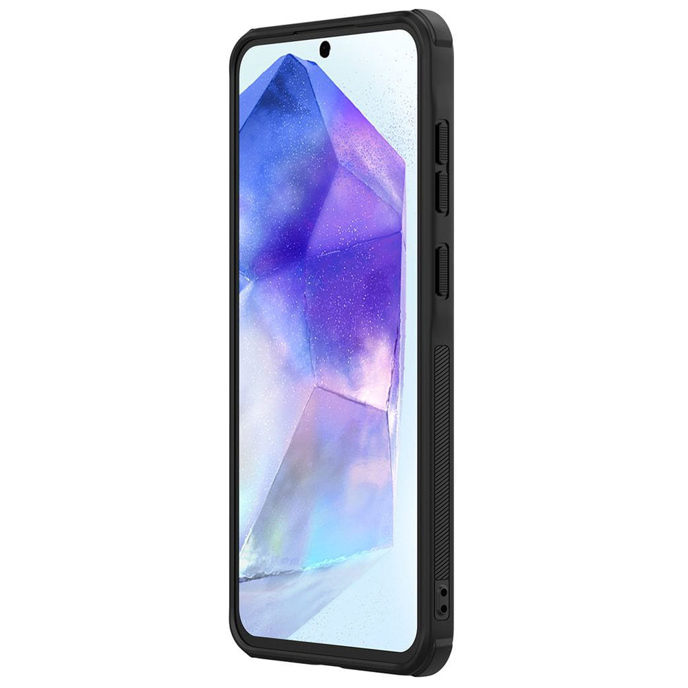 Θήκη MagSafe για Samsung Galaxy A56 A566, Nillkin, Super Shield Pro, Μαύρη Σατινέ