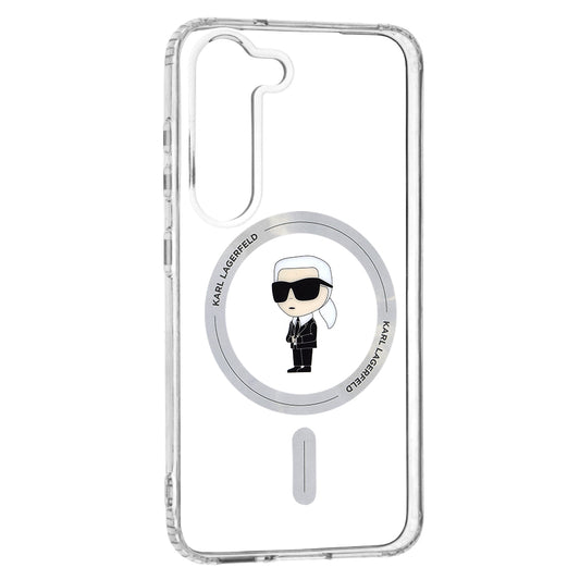 Θήκη MagSafe για Samsung Galaxy S23 S911, Karl Lagerfeld, IML Ikonik Karl, Διάφανη