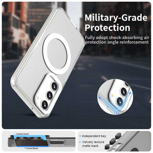 Θήκη MagSafe για Samsung Galaxy S23 S911, Techsuit, CandyCase, Λευκό