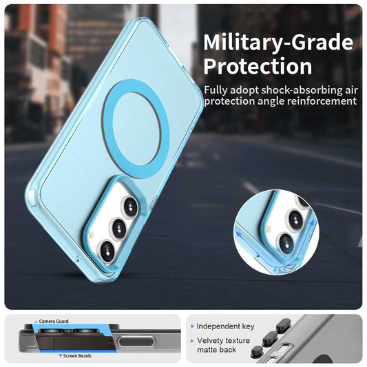 Θήκη MagSafe για Samsung Galaxy S23 S911, Techsuit, CandyCase, Μπλε