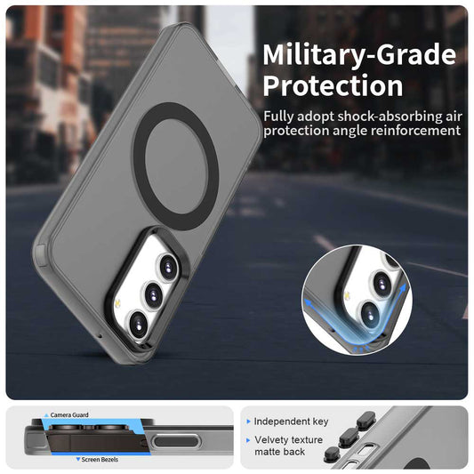 Θήκη MagSafe για Samsung Galaxy S23 S911, Techsuit, CandyCase, Μαύρο