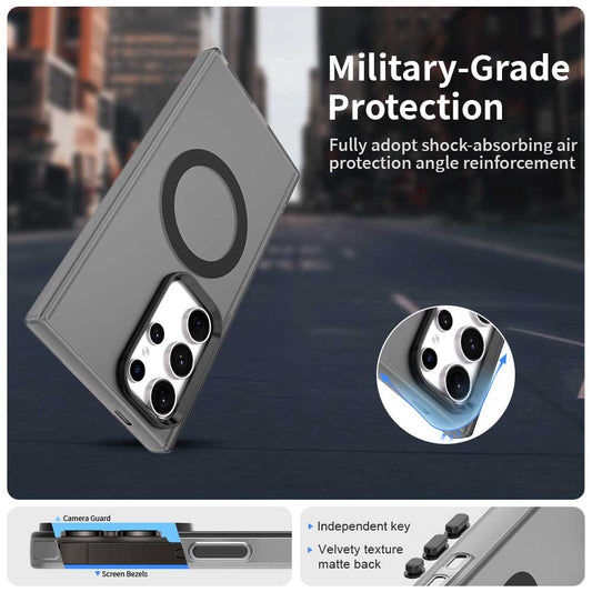 Θήκη MagSafe για Samsung Galaxy S23 Ultra S918, Techsuit, CandyCase, Μαύρο