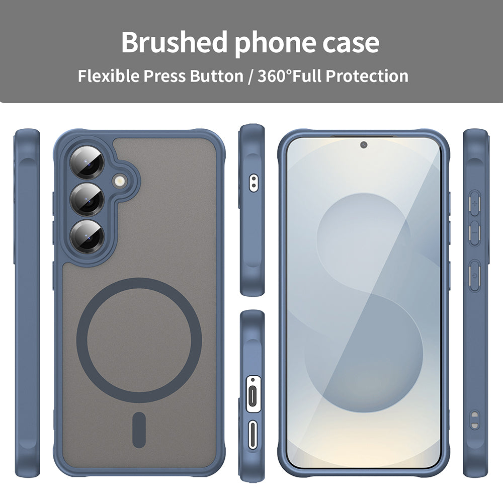 Θήκη MagSafe για Samsung Galaxy S24 S921, Techsuit, HaloFrost II, Μπλε Σκούρο