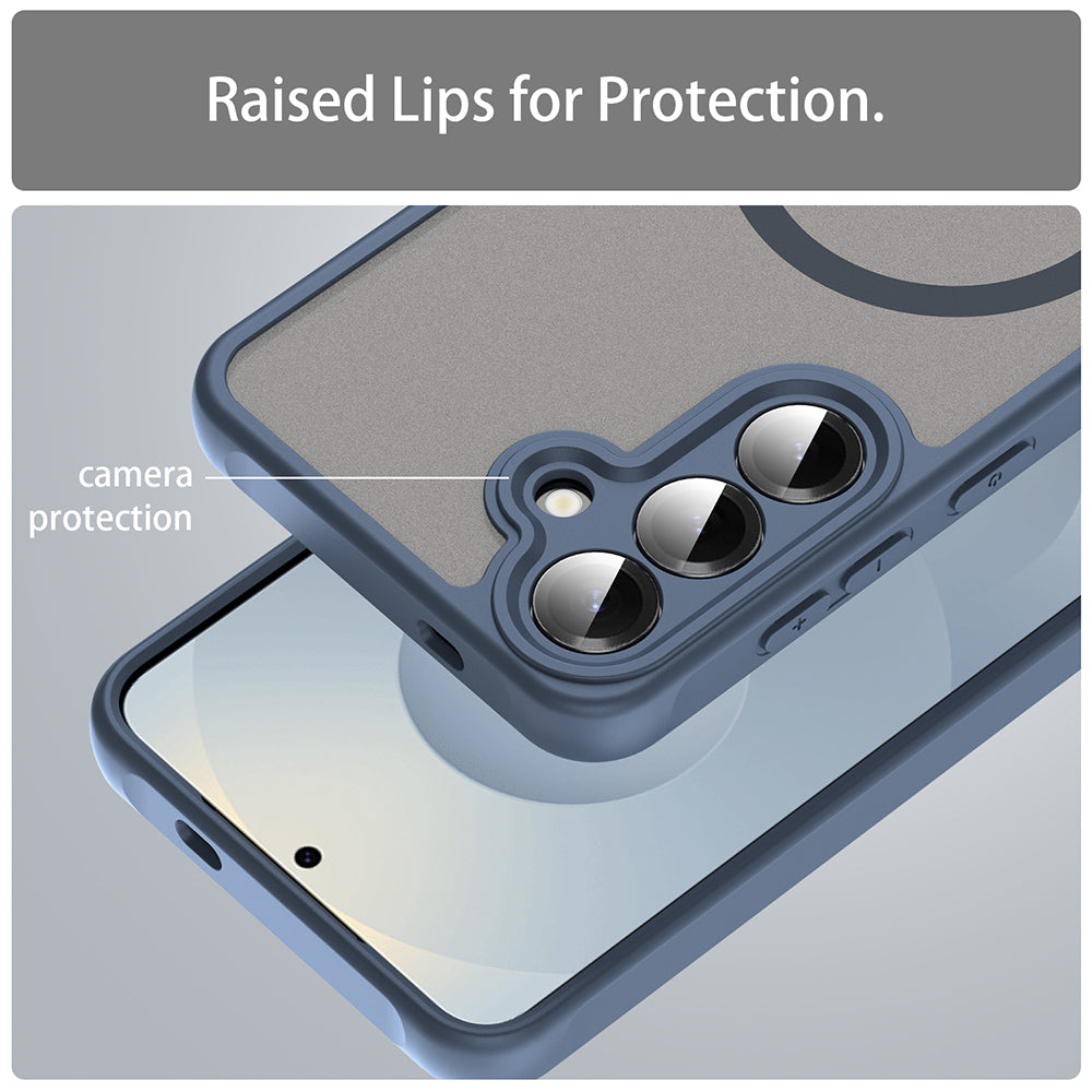 Θήκη MagSafe για Samsung Galaxy S24 S921, Techsuit, HaloFrost II, Μπλε Σκούρο