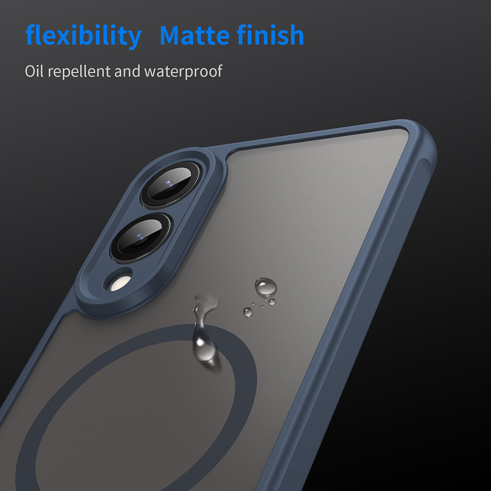 Θήκη MagSafe για Samsung Galaxy S25 Edge S937, Techsuit, HaloFrost II, Μπλε Σκούρο
