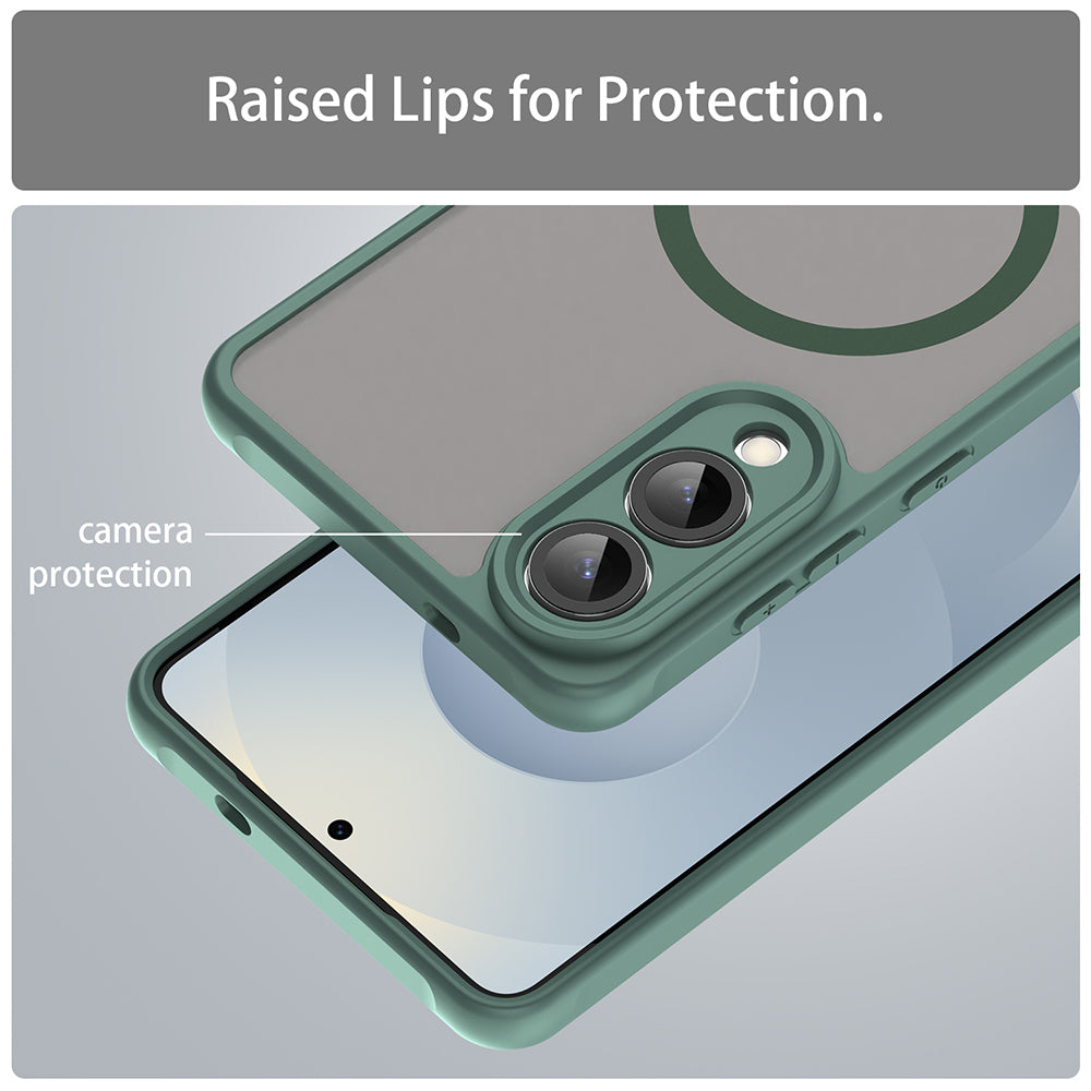 Θήκη MagSafe για Samsung Galaxy S25 Edge S937, Techsuit, HaloFrost II, Πράσινο