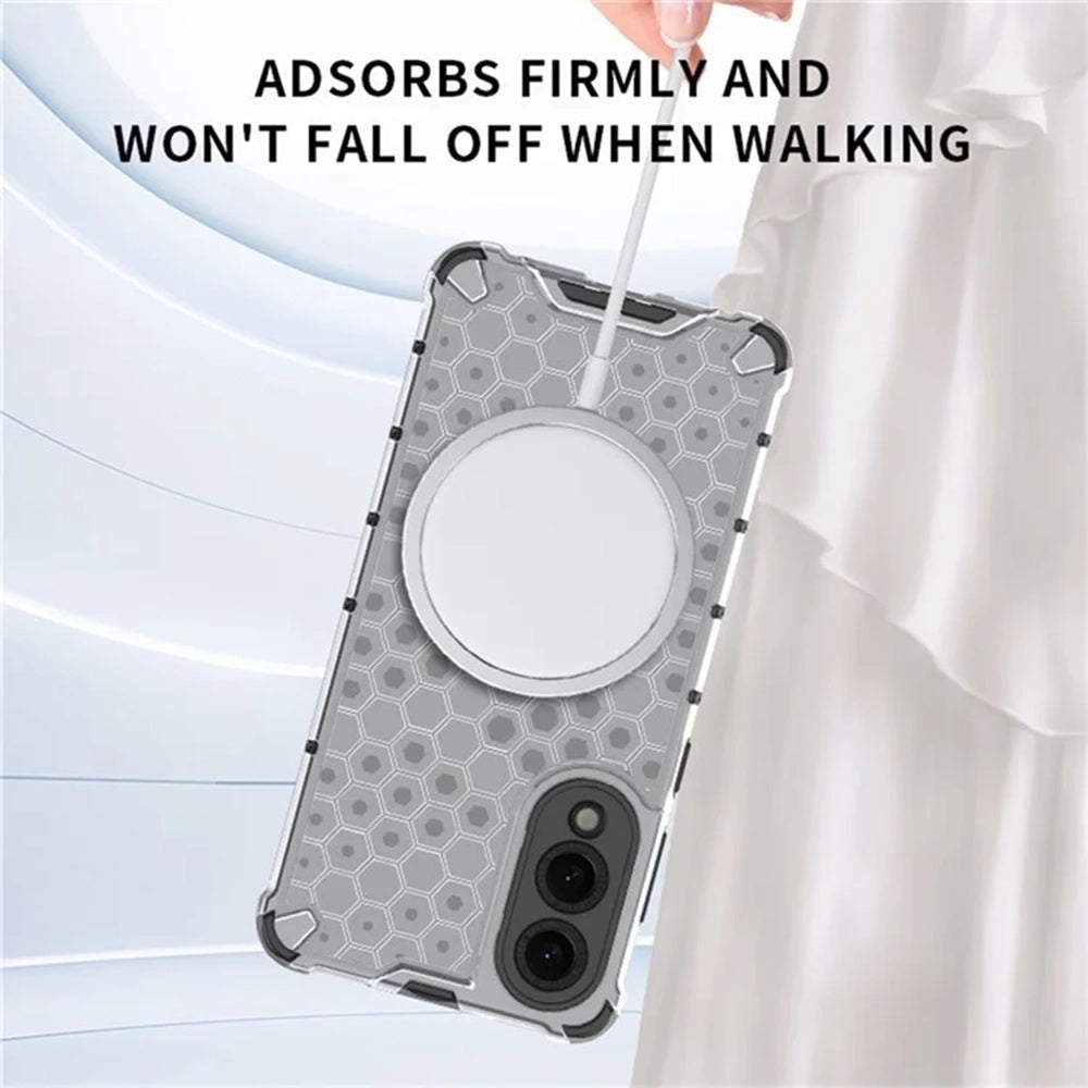 Θήκη MagSafe για Samsung Galaxy S25 Edge S937, Techsuit, HoneyComb Shield, Μαύρο