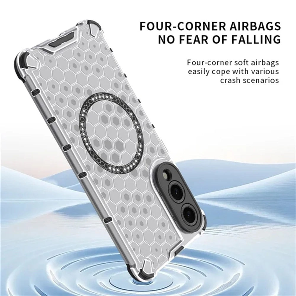 Θήκη MagSafe για Samsung Galaxy S25 Edge S937, Techsuit, HoneyComb Shield, Μαύρο