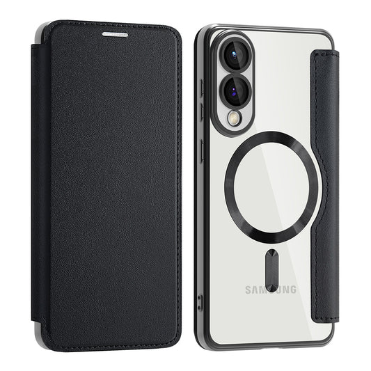 Θήκη MagSafe για Samsung Galaxy S25 Edge S937, Techsuit, SmartMag Book, Μαύρο