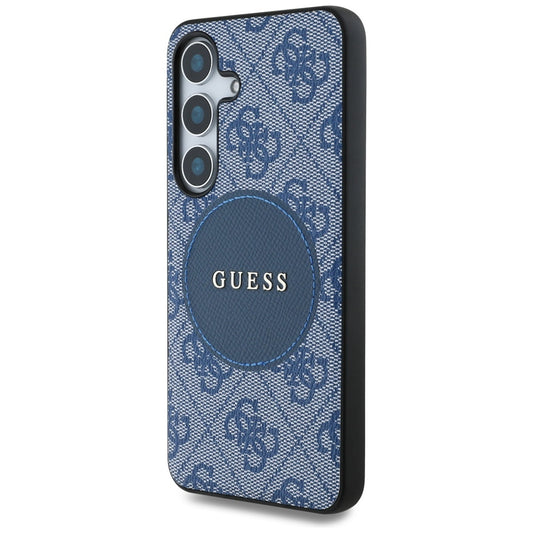 Θήκη MagSafe για Samsung Galaxy S25+ S936, Guess, 4G Circle Classic Logo, Μπλε