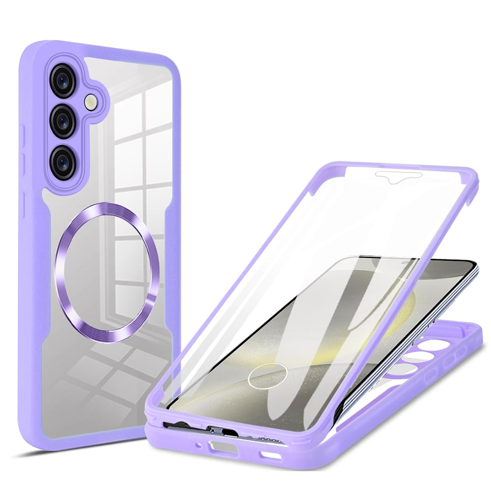 Θήκη MagSafe για Samsung Galaxy S25+ S936, Techsuit, ColorVerse 360, Μωβ