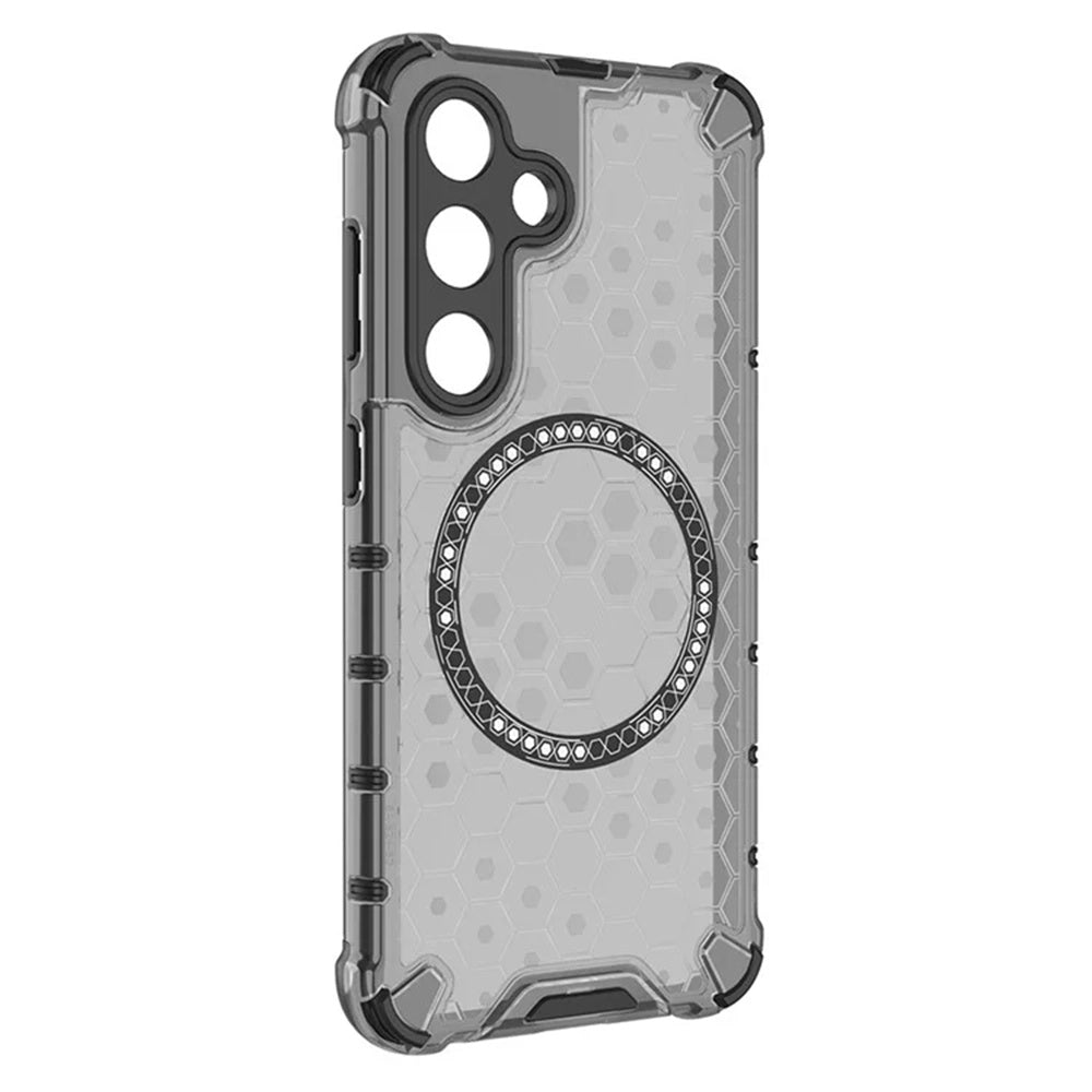 Θήκη MagSafe για Samsung Galaxy S25+ S936, Techsuit, HoneyComb Shield, Μαύρο