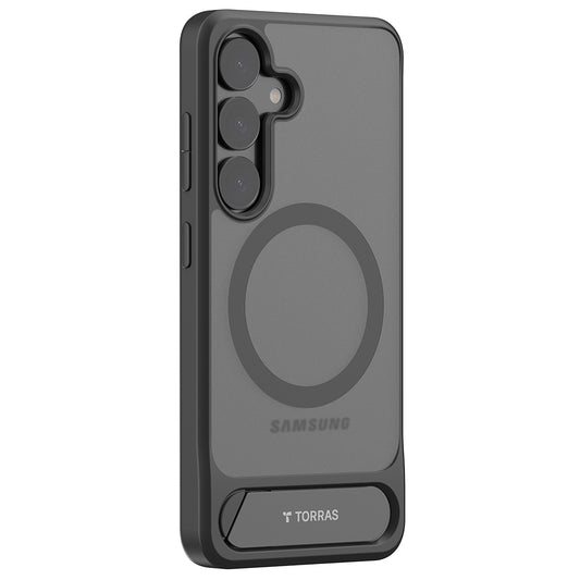 Θήκη MagSafe για Samsung Galaxy S25+ S936, Torras, Pstand, Μαύρο