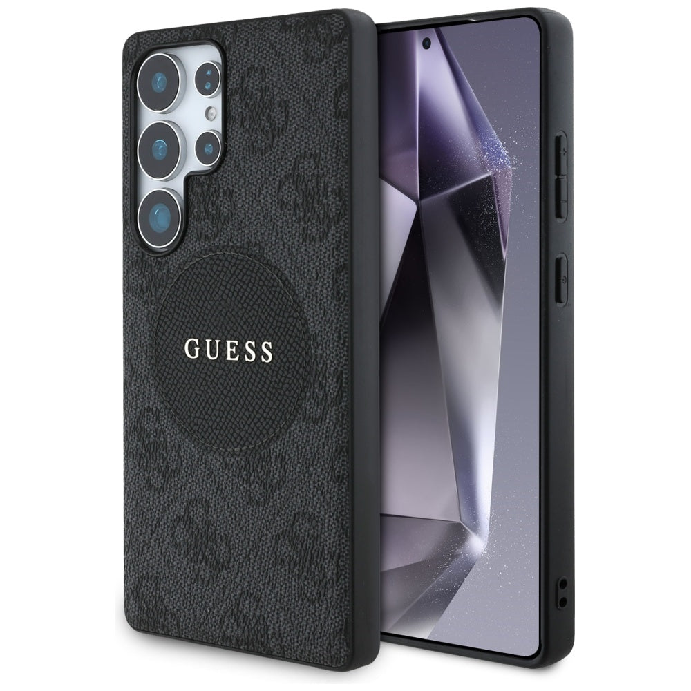 Θήκη MagSafe για Samsung Galaxy S25 Ultra S938, Guess, 4G Circle Classic Logo, Μαύρη