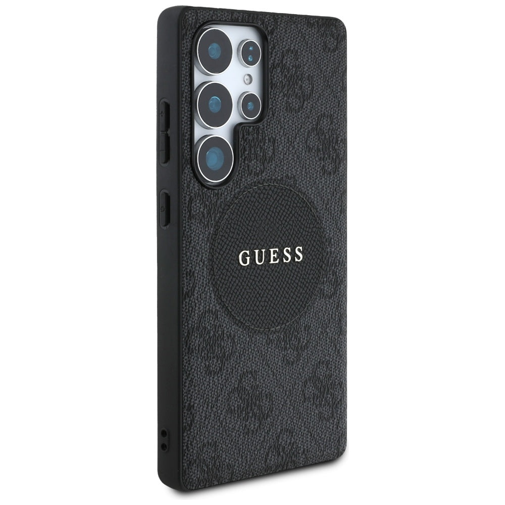 Θήκη MagSafe για Samsung Galaxy S25 Ultra S938, Guess, 4G Circle Classic Logo, Μαύρη