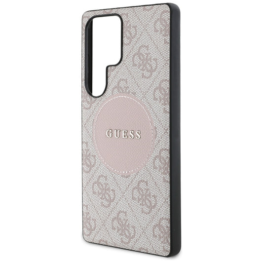 Θήκη MagSafe για Samsung Galaxy S25 Ultra S938, Guess, 4G Circle Classic Logo, Ροζ