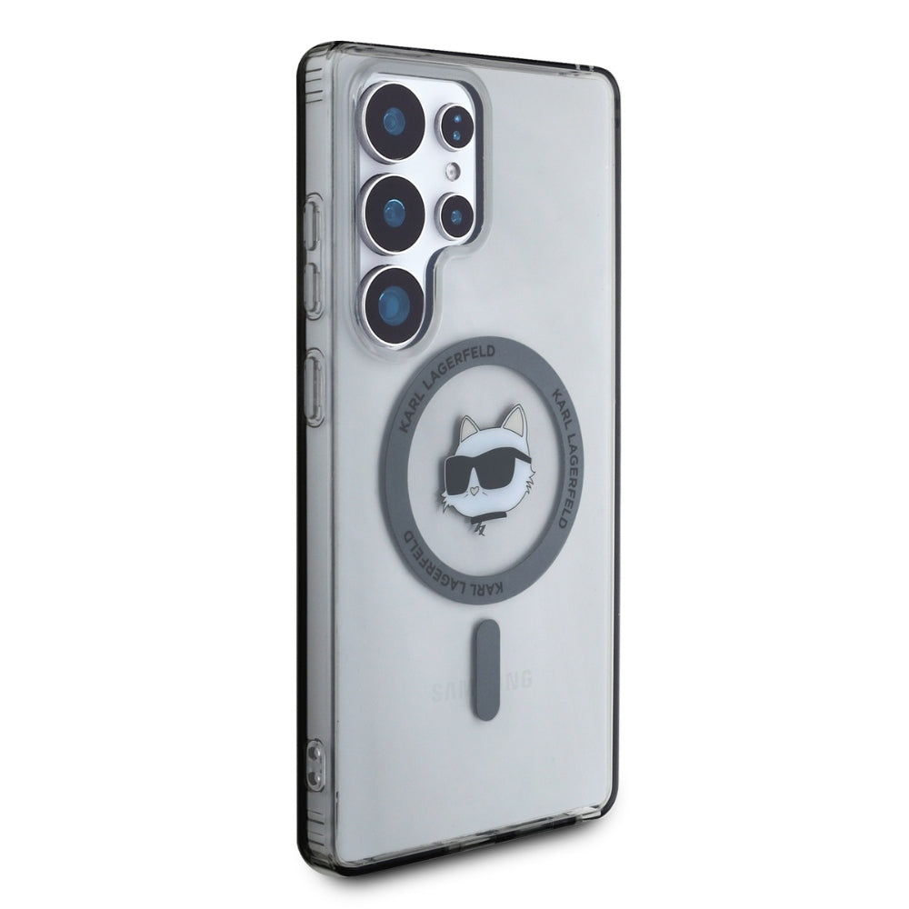 Θήκη MagSafe για Samsung Galaxy S25 Ultra S938, Karl Lagerfeld, IML Choupette's Head, Μαύρη