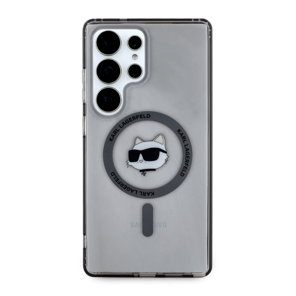 Θήκη MagSafe για Samsung Galaxy S25 Ultra S938, Karl Lagerfeld, IML Choupette's Head, Μαύρη