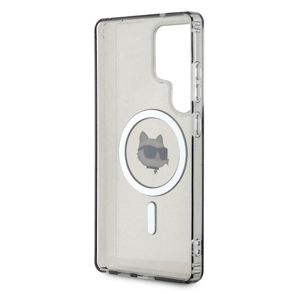 Θήκη MagSafe για Samsung Galaxy S25 Ultra S938, Karl Lagerfeld, IML Choupette's Head, Μαύρη