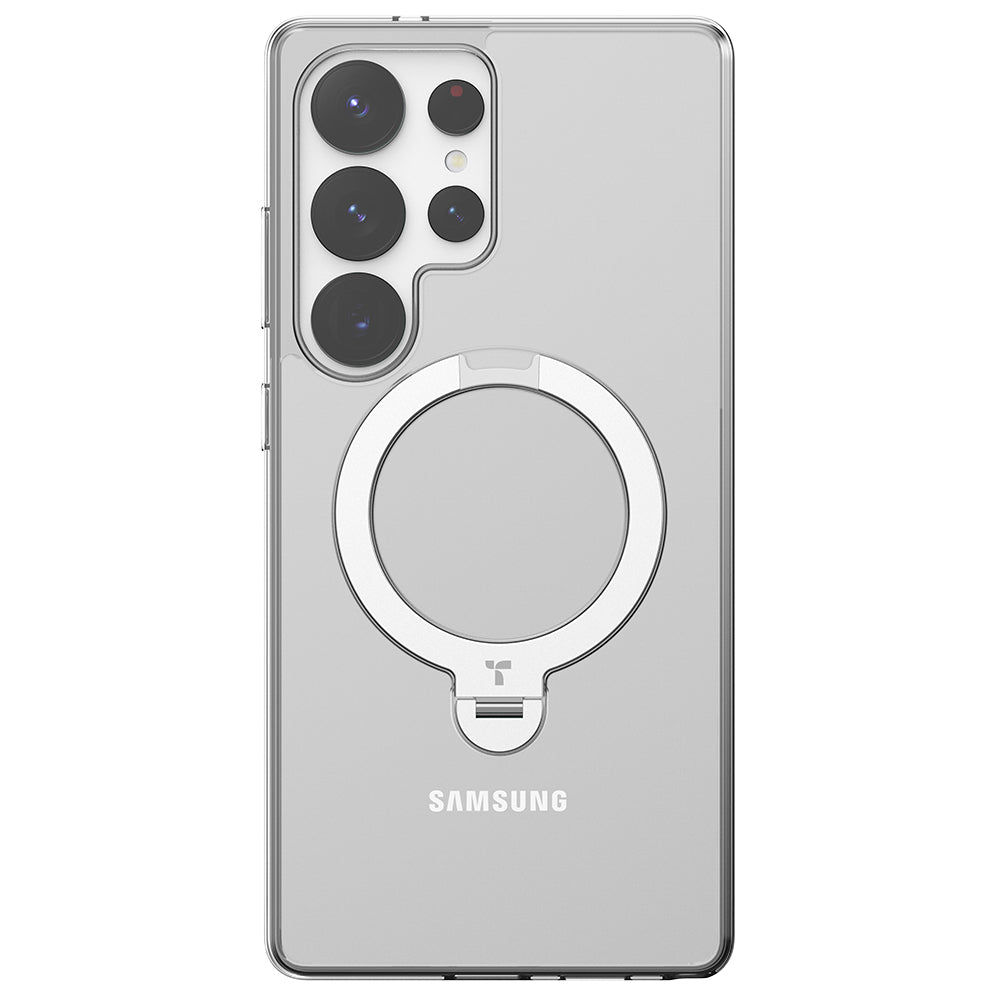 Θήκη MagSafe για Samsung Galaxy S25 Ultra S938, Torras, Ostand Spin, Διαφανής