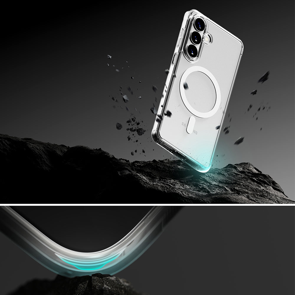 Θήκη MagSafe για Samsung Galaxy S26 Plus, Ringke, Fusion, Ματ Διαφανής