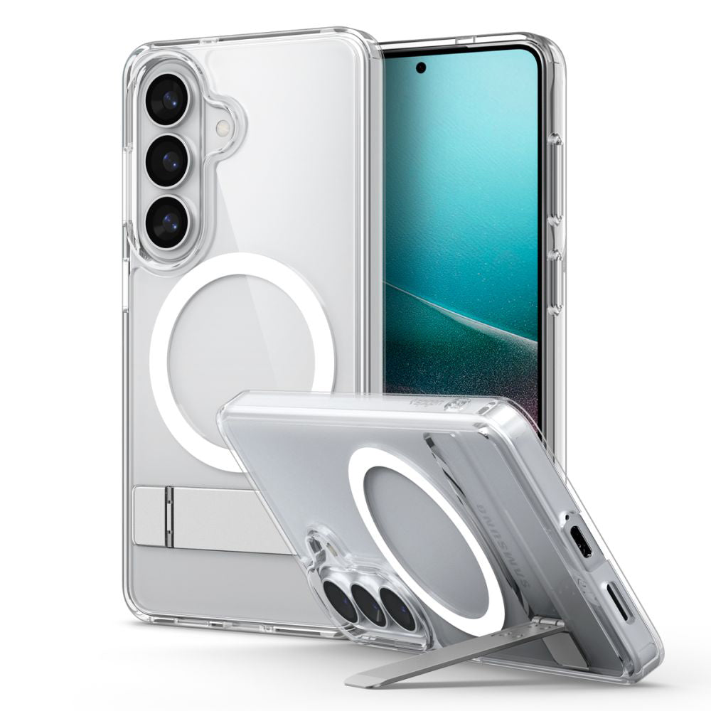 Θήκη MagSafe για Samsung Galaxy S26 Plus S947, Spigen, Ultra Hybrid S, Διάφανη Λευκή ACS11050
