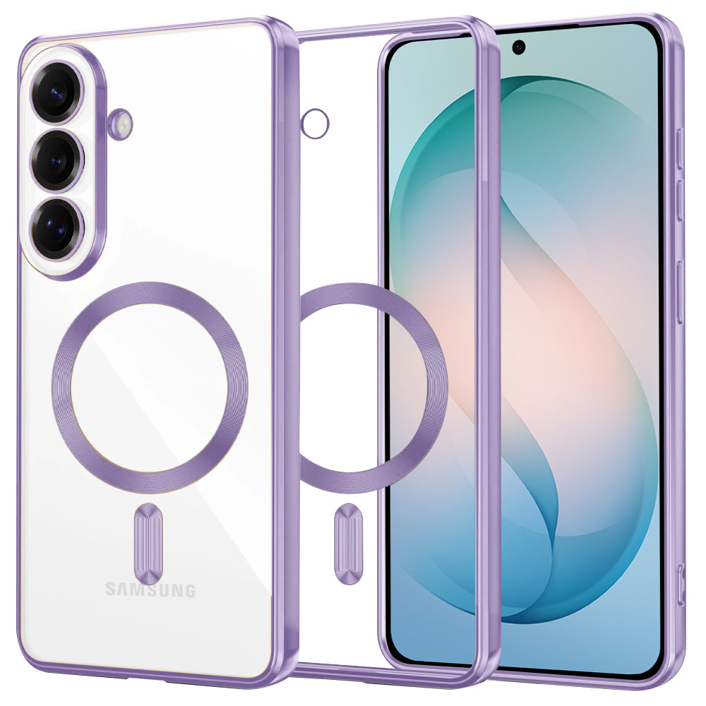 MagSafe Case for Samsung Galaxy S26 Plus S947, Techsuit, Luxury Crystal, Light Purple