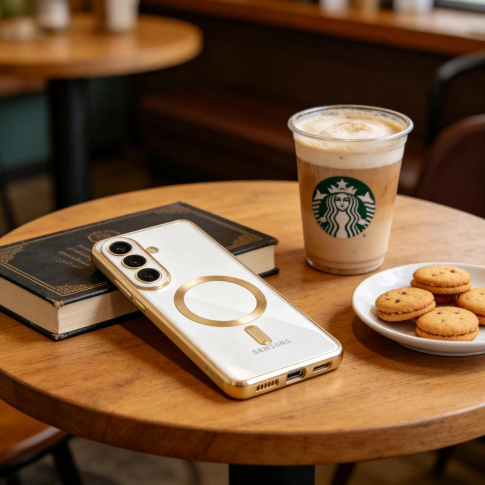 MagSafe Case for Samsung Galaxy S26 Plus S947, Techsuit, Luxury Crystal, Light Purple