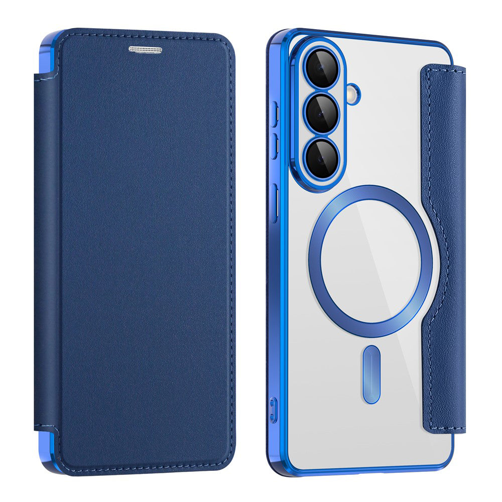 MagSafe Case for Samsung Galaxy S26 Plus S947, Techsuit, SmartMag Book, Blue