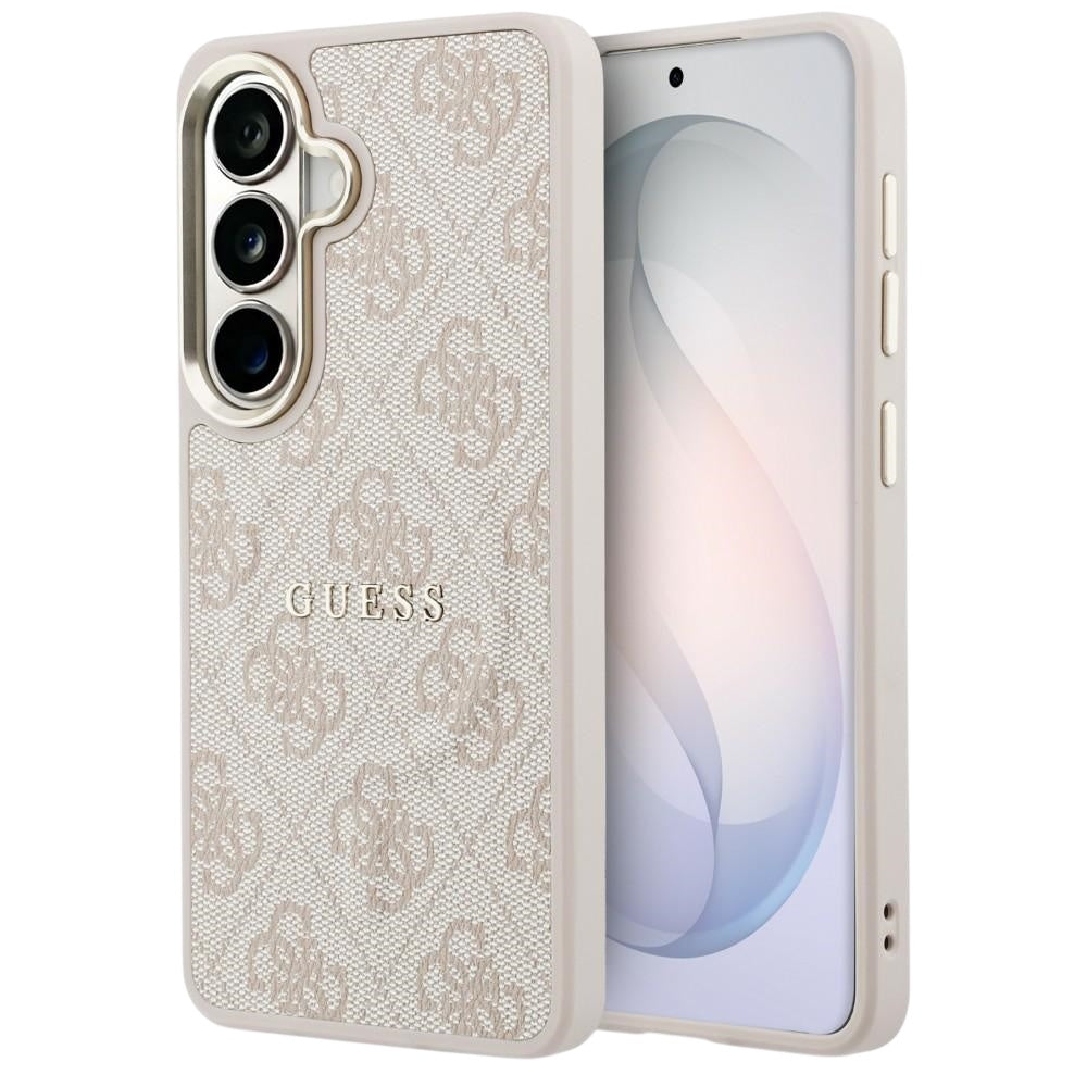 MagSafe Case for Samsung Galaxy S26 S942, Guess, 4G Embossed Ring, Pink