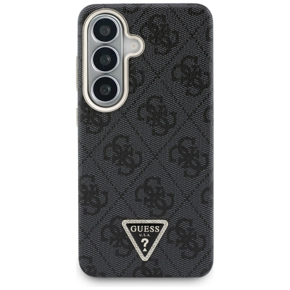 Θήκη MagSafe για Samsung Galaxy S26 S942, Guess, 4G Triangle Logo, Μαύρη