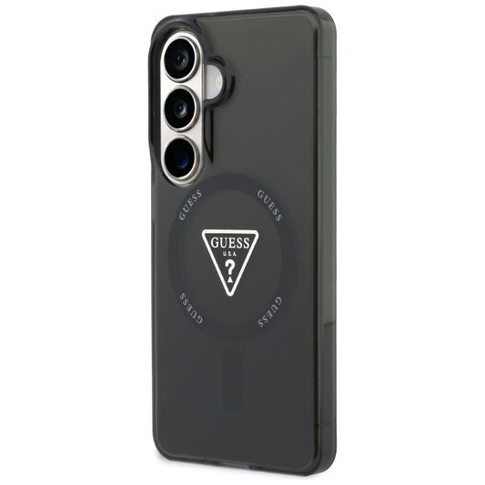 Θήκη MagSafe για Samsung Galaxy S26 S942, Guess, IML Gradient Triangle Logo, Μαύρη