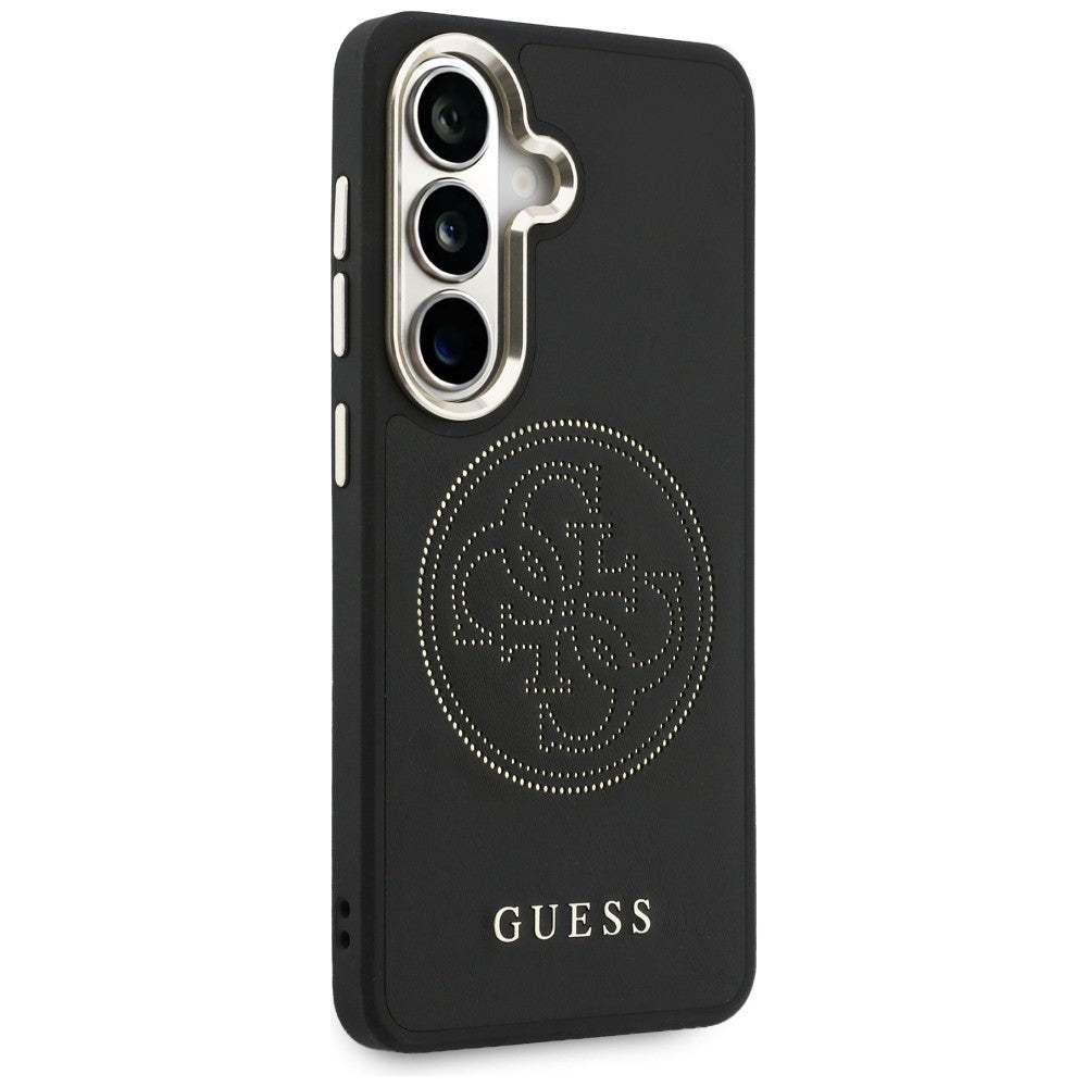 MagSafe Case for Samsung Galaxy S26 S942, Guess, Perforated Logo, Black