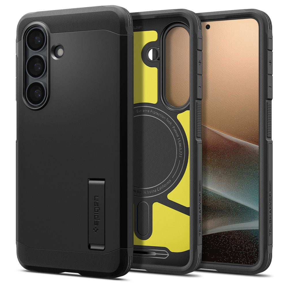 MagSafe Case for Samsung Galaxy S26 S942, Spigen, Tough Armor, Black ACS10738
