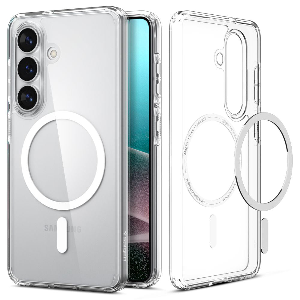 Θήκη MagSafe για Samsung Galaxy S26 S942, Spigen, Ultra Hybrid, Διάφανη Λευκή ACS10734