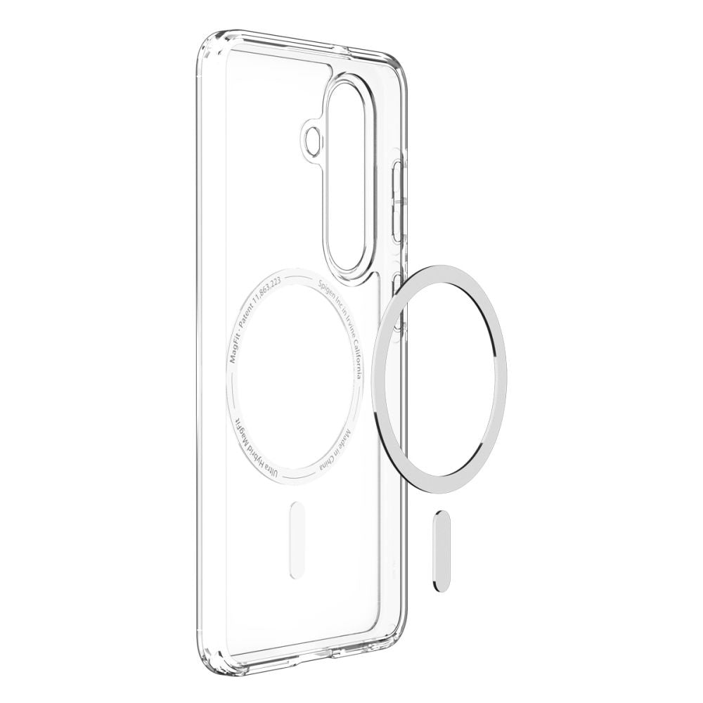 Θήκη MagSafe για Samsung Galaxy S26 S942, Spigen, Ultra Hybrid, Διάφανη Λευκή ACS10734