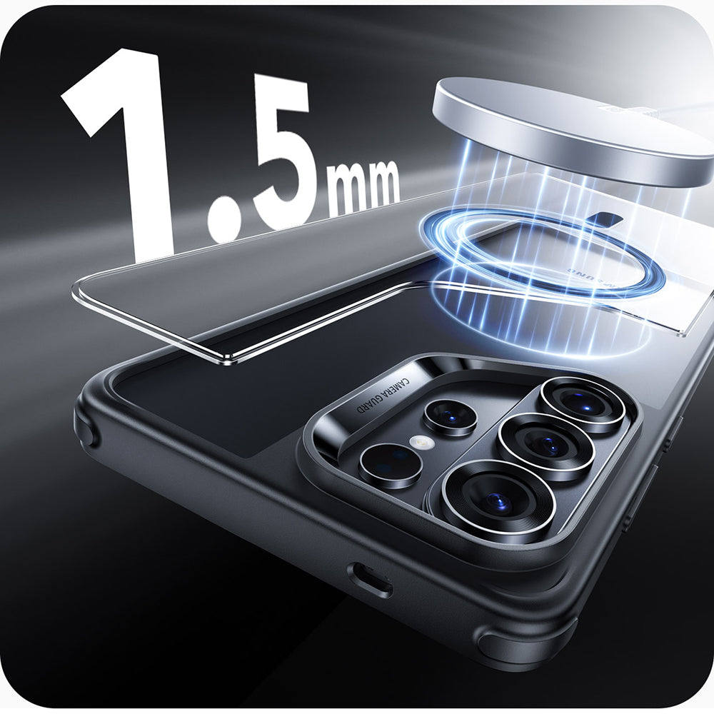 Θήκη MagSafe για Samsung Galaxy S26 Ultra S948, ESR, Classic Hybrid, Διάφανη Μαύρη