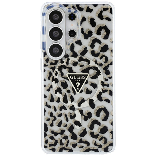 Θήκη MagSafe για Samsung Galaxy S26 Ultra S948, Guess, IML Leopard Pattern, Μαύρη