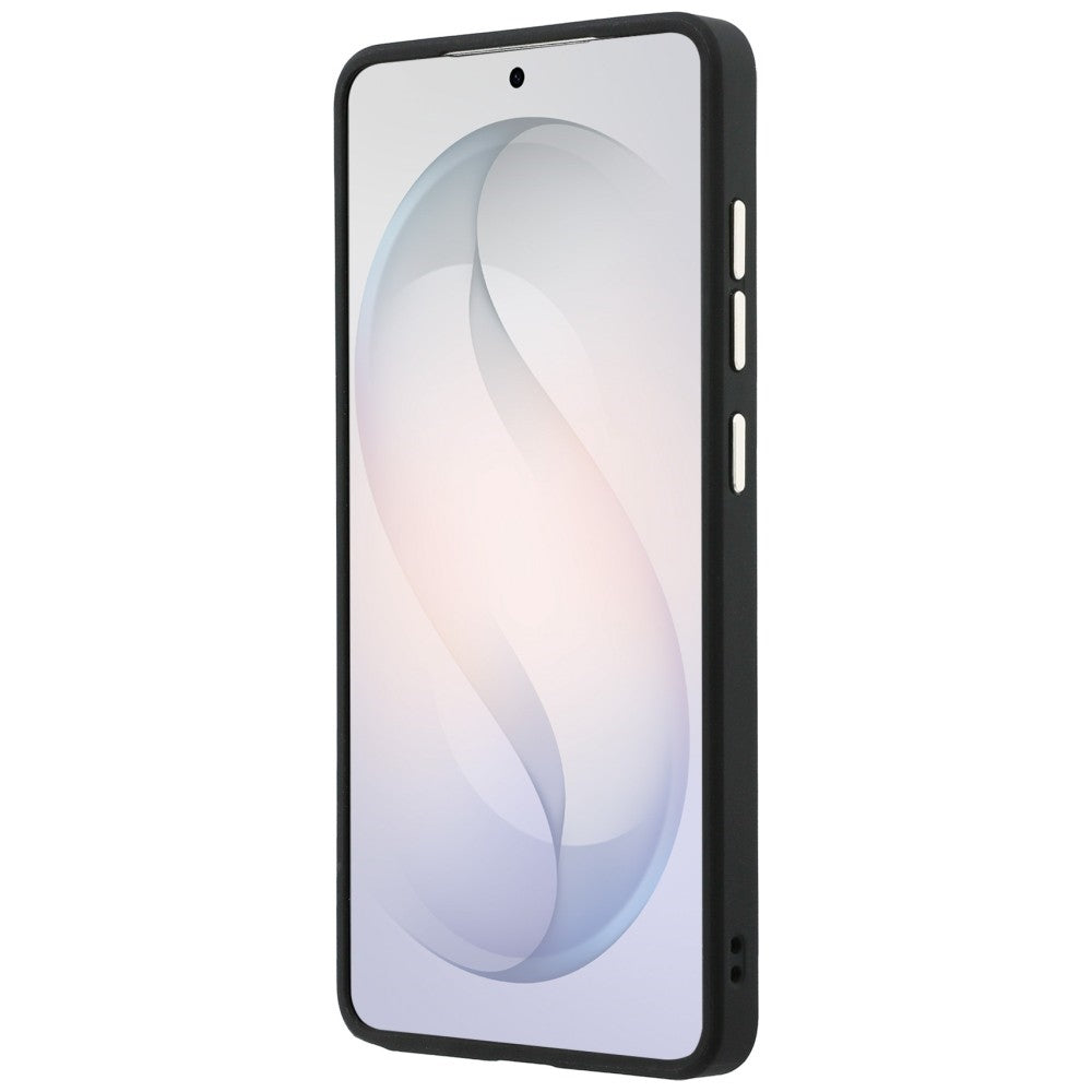 Θήκη MagSafe για Samsung Galaxy S26 Ultra S948, GUESS, Saffiano Peony Embossed Ring, Μαύρη