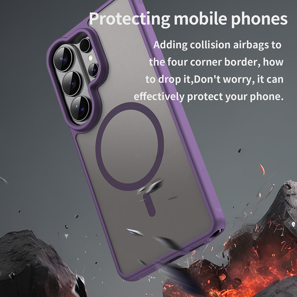 MagSafe Case for Samsung Galaxy S26 Ultra S948, Techsuit, HaloFrost II, Purple