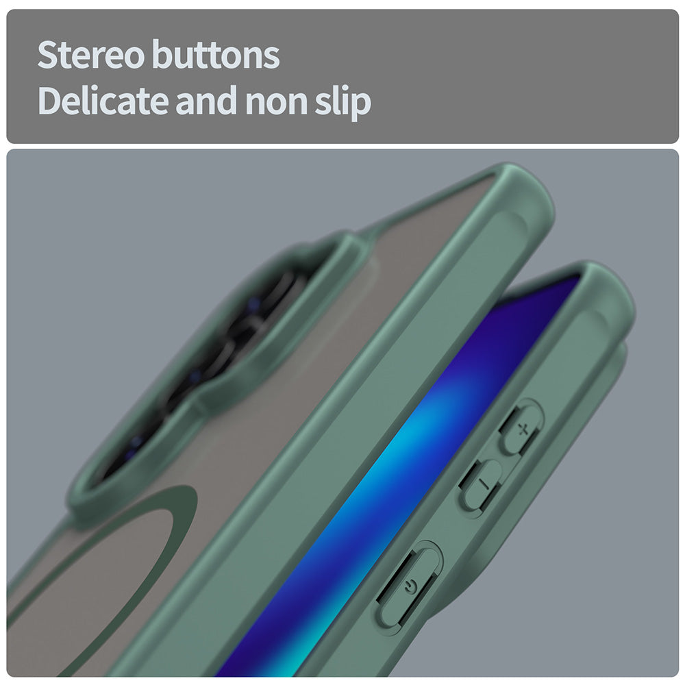 MagSafe Case for Samsung Galaxy S26 Ultra S948, Techsuit, HaloFrost II, Green