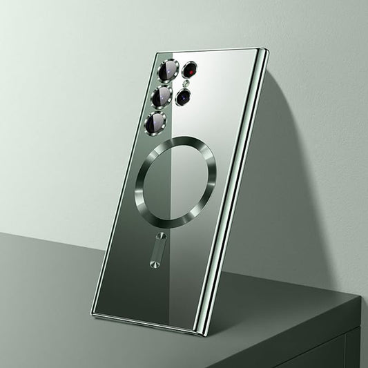 Θήκη MagSafe για Samsung Galaxy S26 Ultra, Techsuit, Luxury Crystal, Ασημί