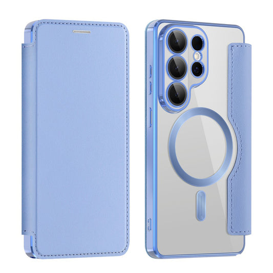 Θήκη MagSafe για Samsung Galaxy S26 Ultra, Techsuit, SmartMag Book, Μπλε