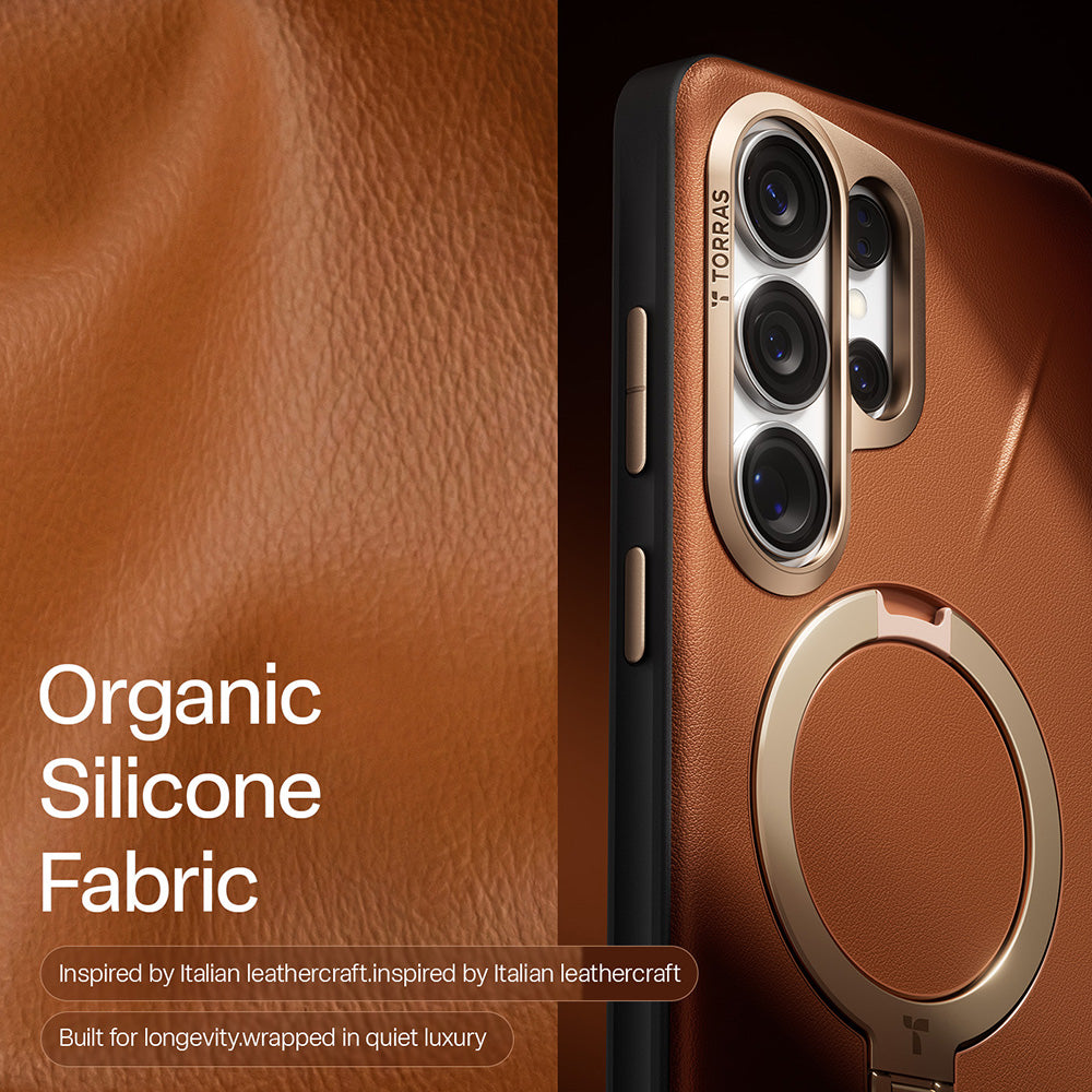MagSafe Case for Samsung Galaxy S26 Ultra S948, Torras, QPRO Leather, Brown