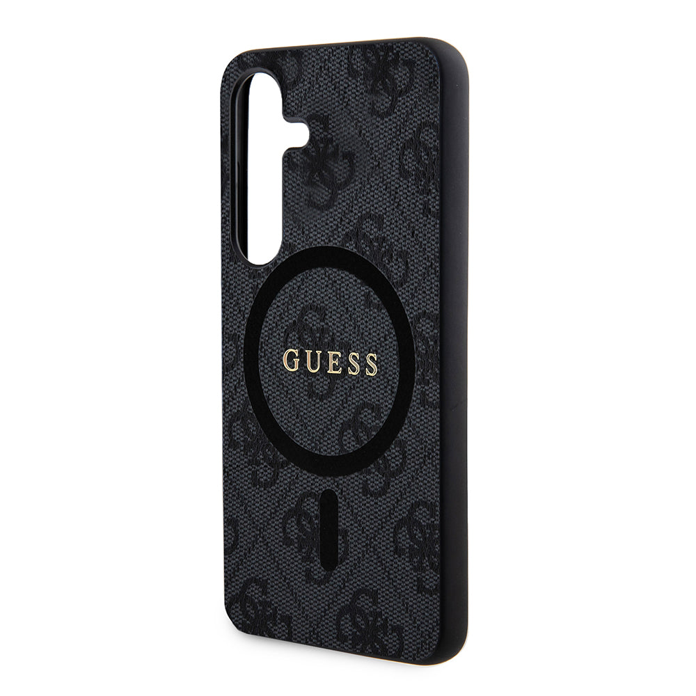 Θήκη MagSafe για Samsung Galaxy Z Flip7 F766, Guess, 4G Collection, Μαύρη